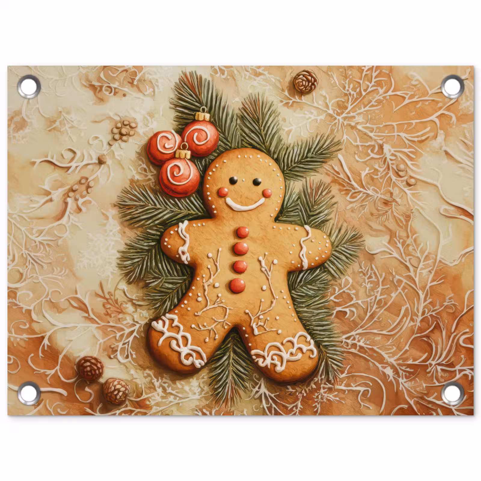Tuinposter - Kerstmis - Koekje - Poppetje - Speculaas — 1