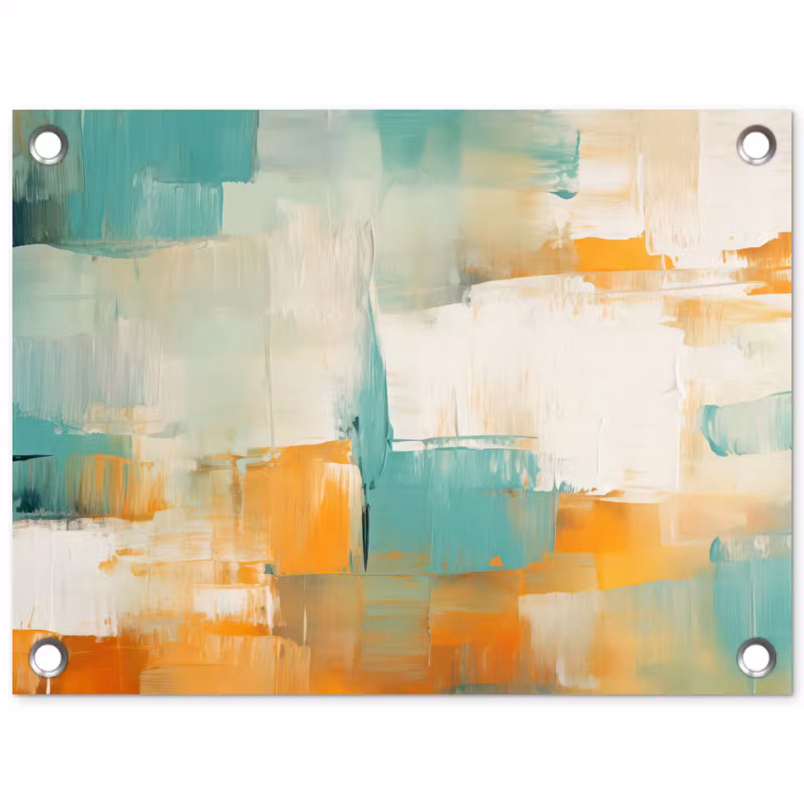 Tuinposter - Kunst - Abstract - Blauw - Wit — 1