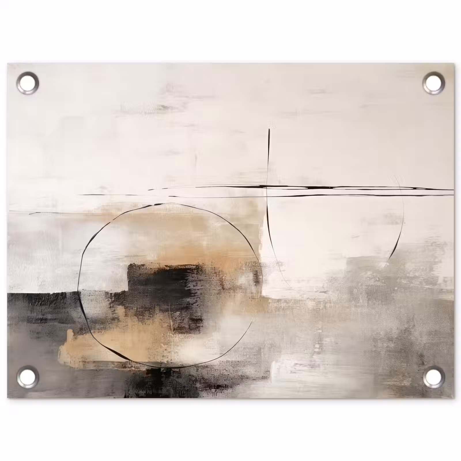 Tuinposter - Kunst - Abstract - Grijs - Industrieel — 1
