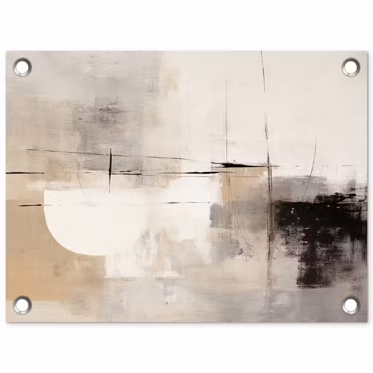 Tuinposter - Abstract - Kunst - Grijs — 1