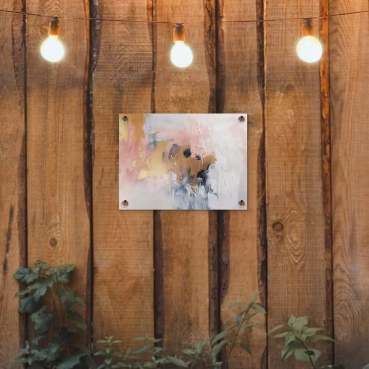 Tuinposter - Abstract - Pastel kleuren - Goud - Modern - Aesthetic — 2