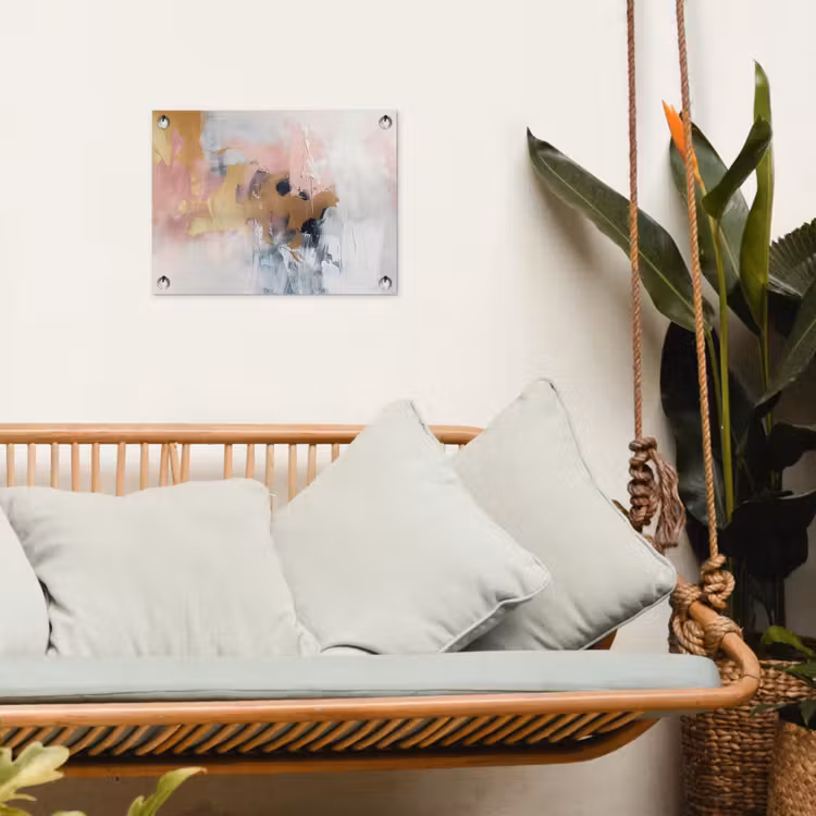 Tuinposter - Abstract - Pastel kleuren - Goud - Modern - Aesthetic — 5