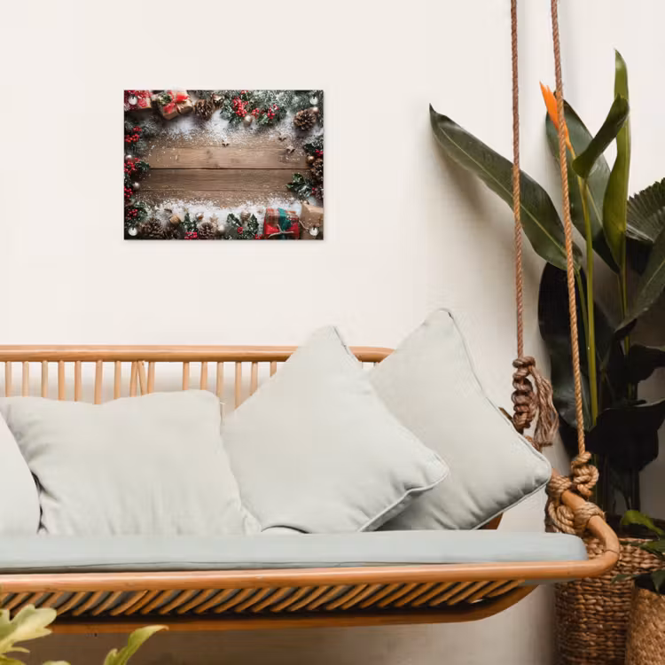 Tuinposter - Kerstdecoratie - Geschenken - Hout - Veelkleurig — 5