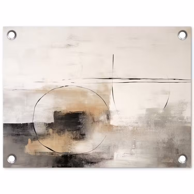 Tuinposter - Kunst - Abstract - Grijs - Industrieel — 1