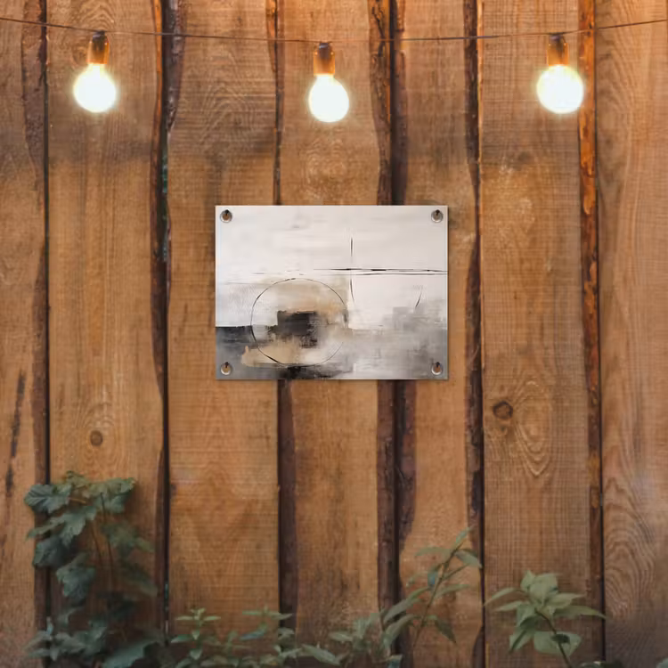 Tuinposter - Kunst - Abstract - Grijs - Industrieel — 2