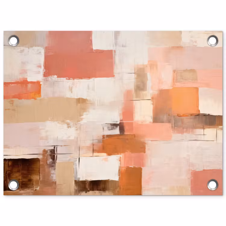 Tuinposter - Kunst - Roze - Abstract — 1