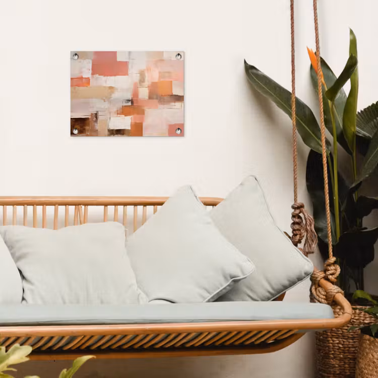 Tuinposter - Kunst - Roze - Abstract — 5