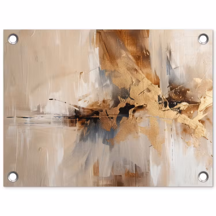 Tuinposter - Modern - Bruin - Abstract - Beige — 1