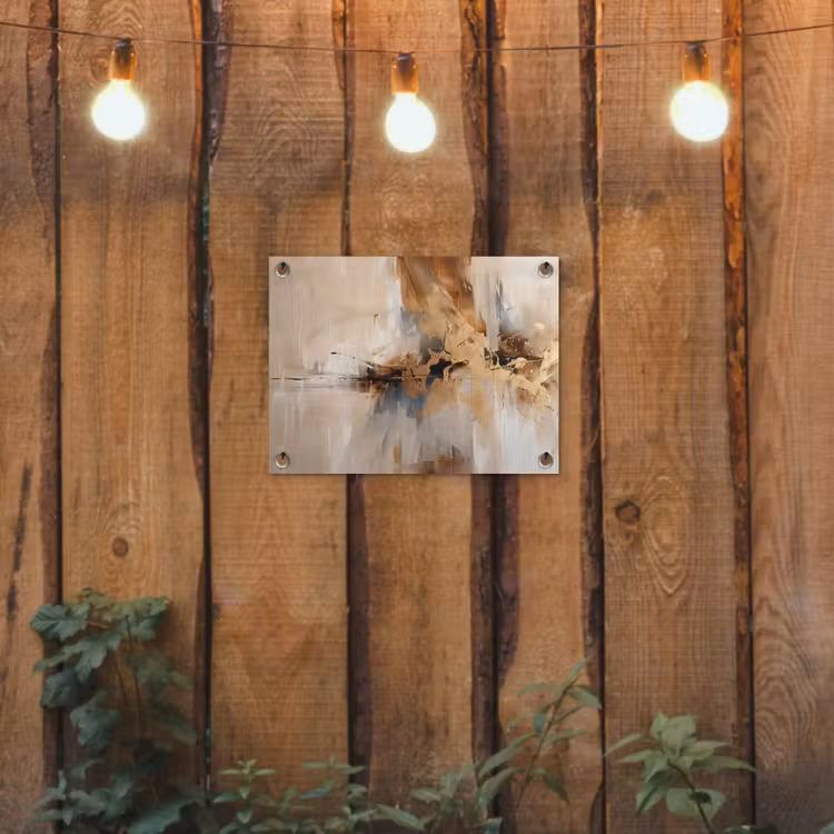 Tuinposter - Modern - Bruin - Abstract - Beige — 2