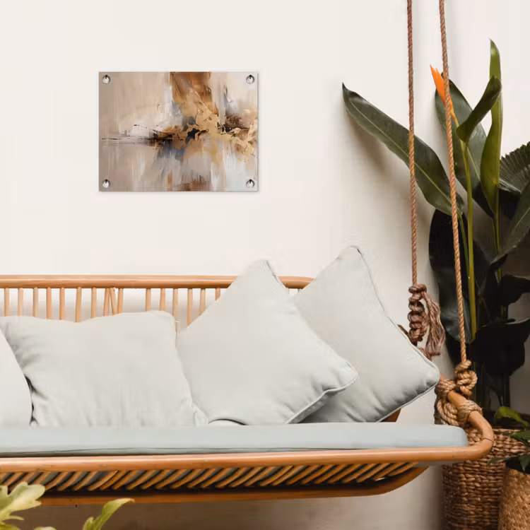 Tuinposter - Modern - Bruin - Abstract - Beige — 5