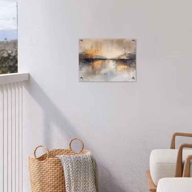 Tuinposter - Abstract - Modern - Beige - Aesthetic - Goud — 3