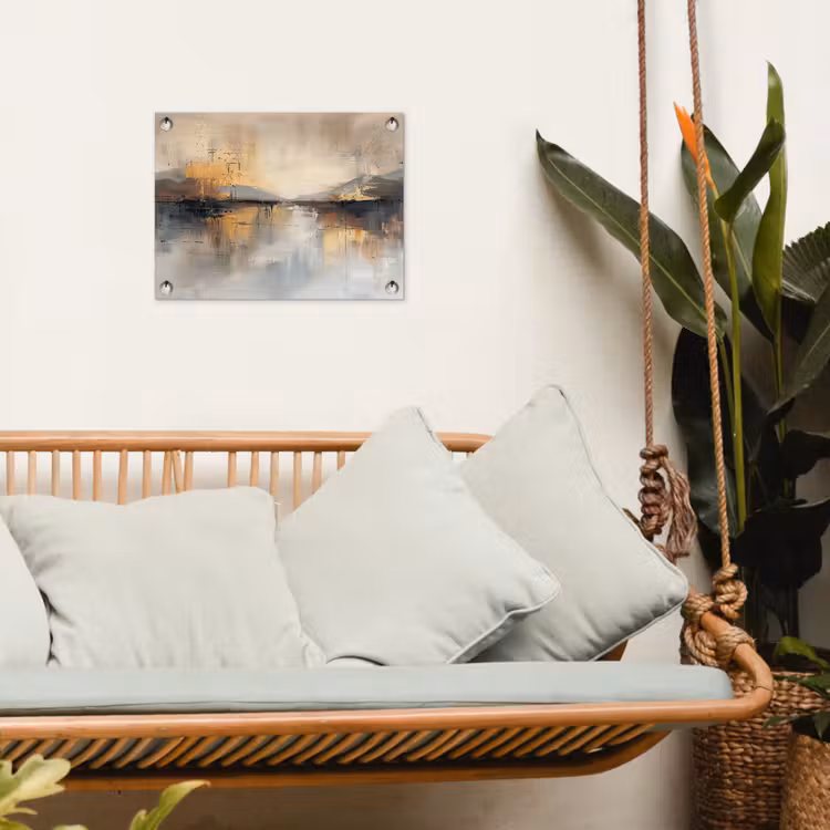 Tuinposter - Abstract - Modern - Beige - Aesthetic - Goud — 5