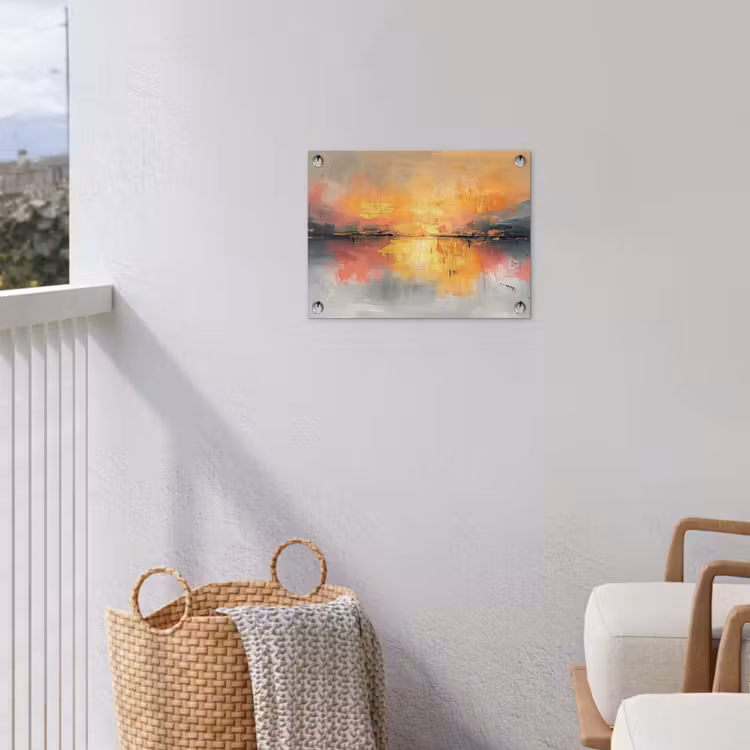 Tuinposter - Modern - Abstract - Goud - Roze — 3