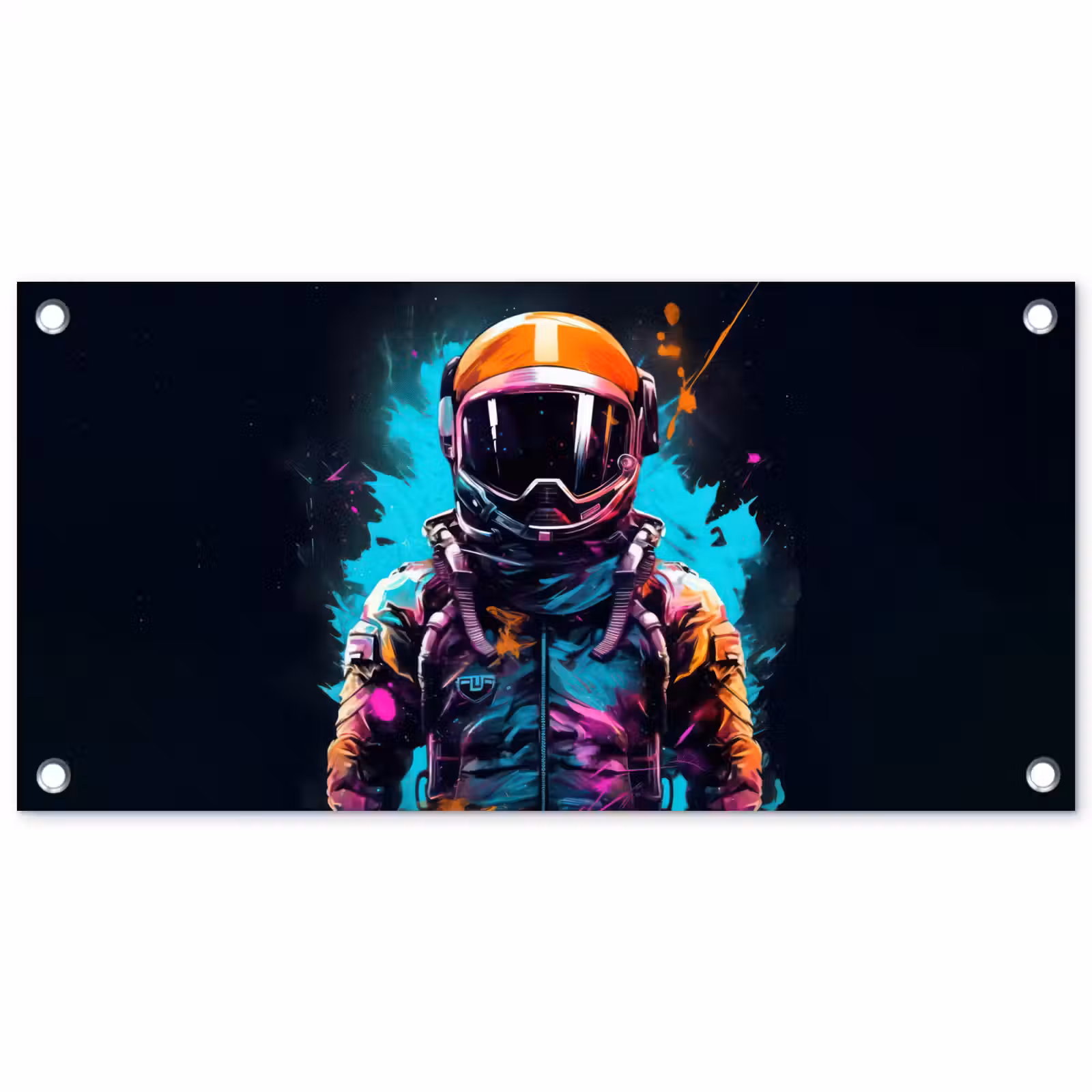 Tuinposter - Astronaut - Neon - Gaming - Ruimte — 1