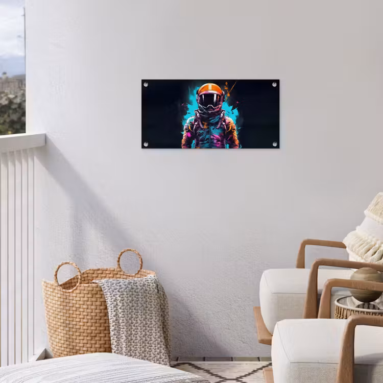 Tuinposter - Astronaut - Neon - Gaming - Ruimte — 3