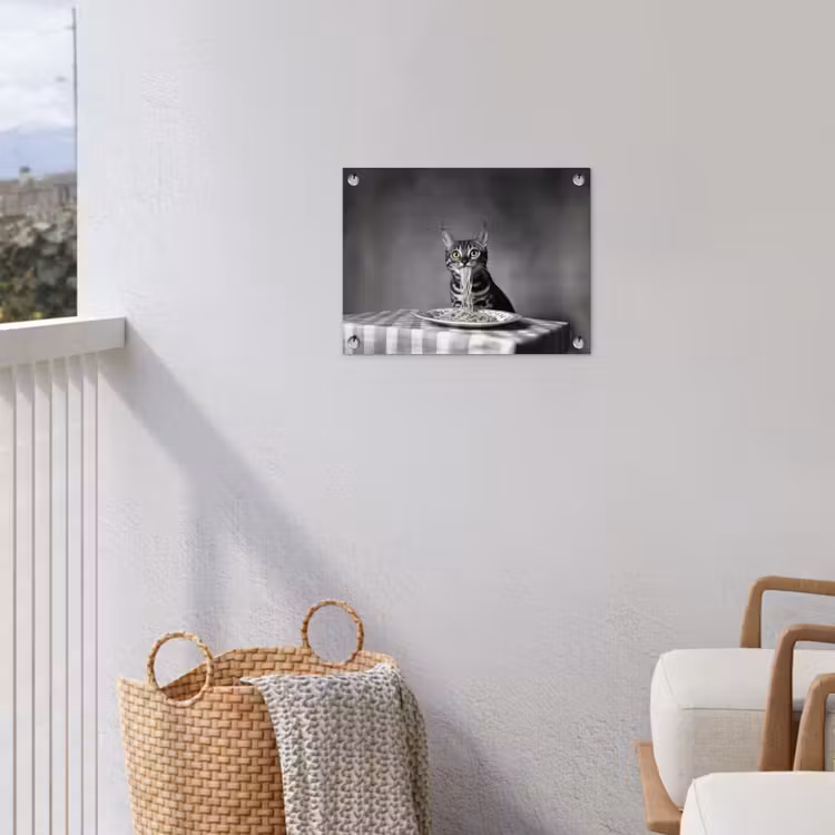 Tuinposter - Bengaal - Kat - Tafelkleed - Zwart - Wit - Dier — 3