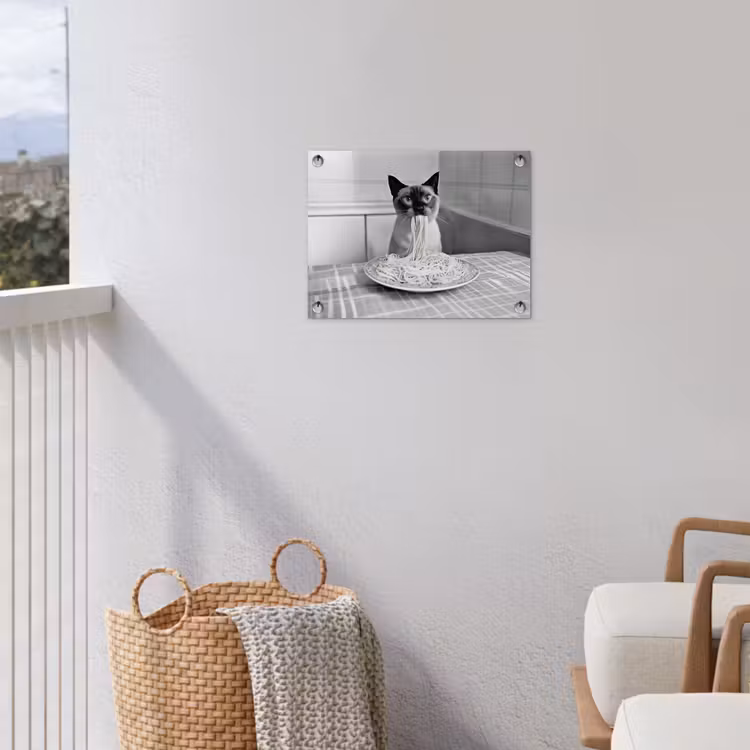 Tuinposter - Kat - Siamees - Zwart Wit - Schattig - Dieren — 3