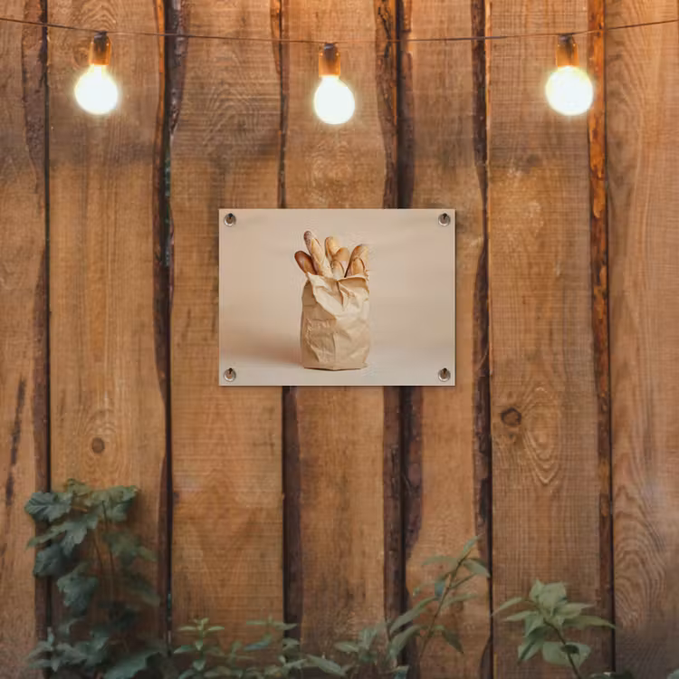Tuinposter - Baguette - Brood - Stokbrood - Beige — 2
