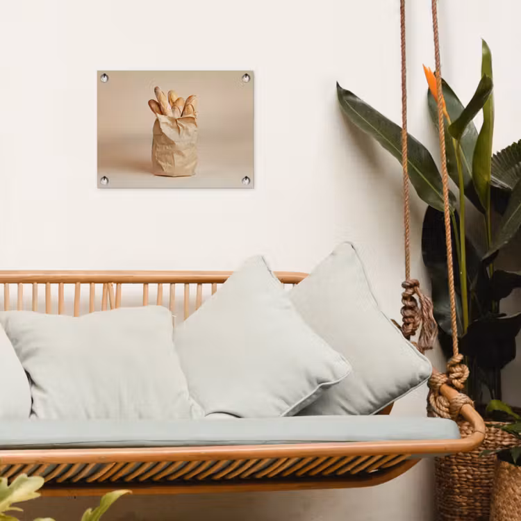 Tuinposter - Baguette - Brood - Stokbrood - Beige — 5