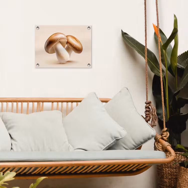Tuinposter - Champignons - Zacht - Beige — 5