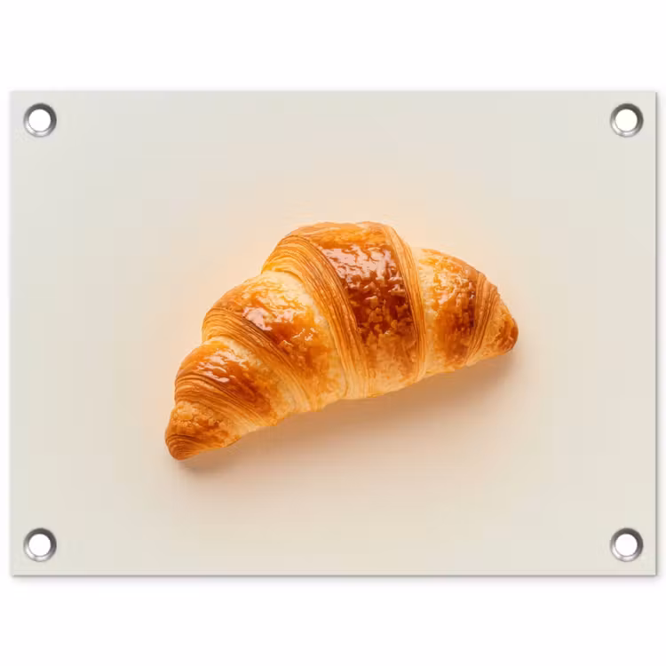 Tuinposter - Croissant - Brood - Beige — 1