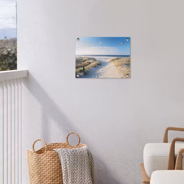 Tuinposter - Duin - Meeuw - Strand - Zee - Zon — 3