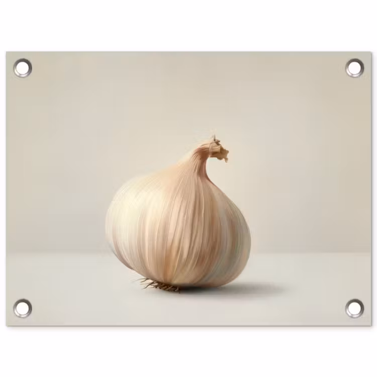 Tuinposter - Knoflook - Natuurlijk - Beige — 1