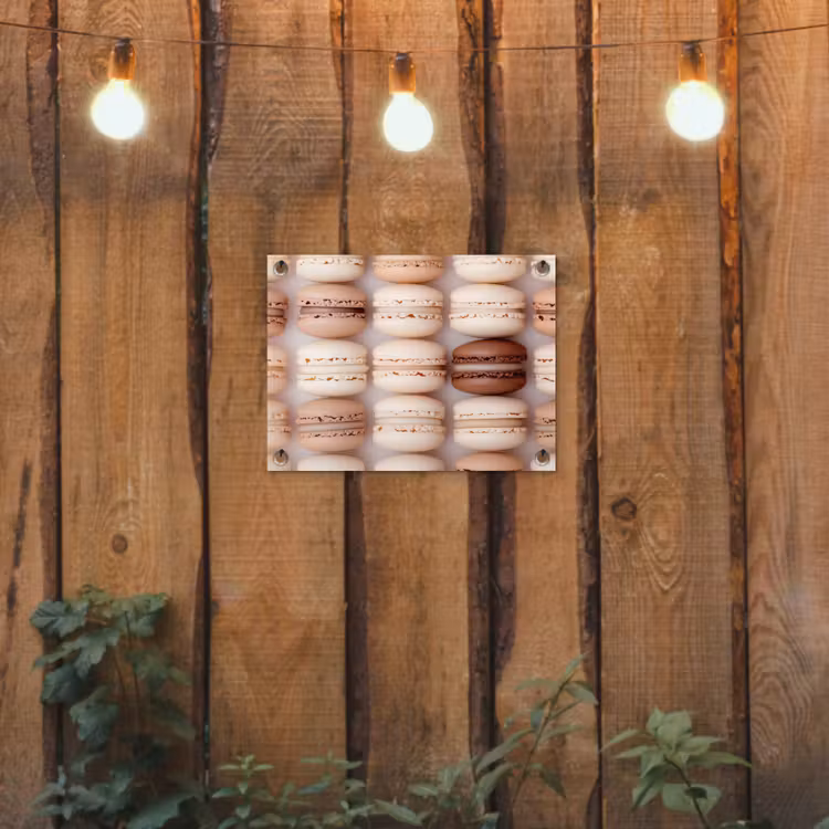 Tuinposter - Macarons - Beige - Bruin — 2