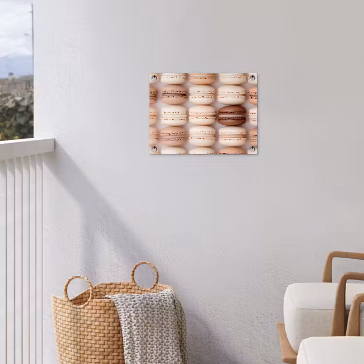 Tuinposter - Macarons - Beige - Bruin — 3