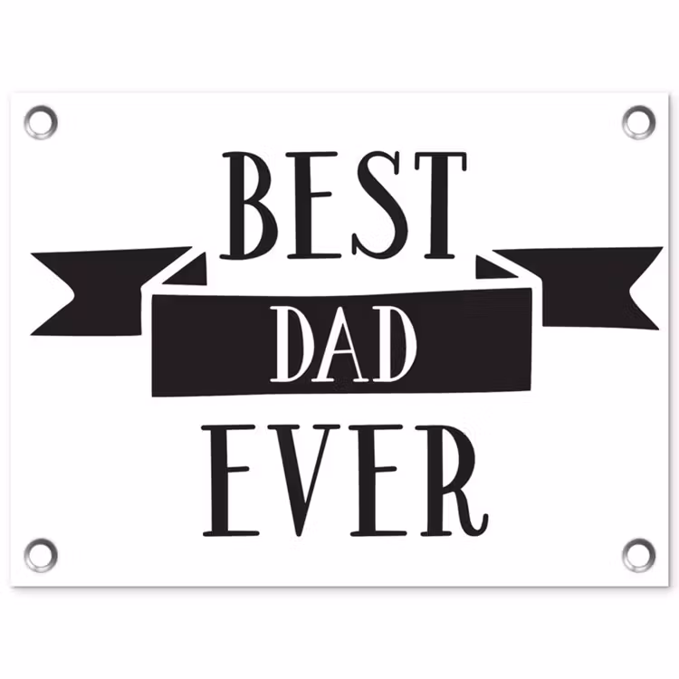 Tuinposter - Papa - Quote - Beste papa — 1