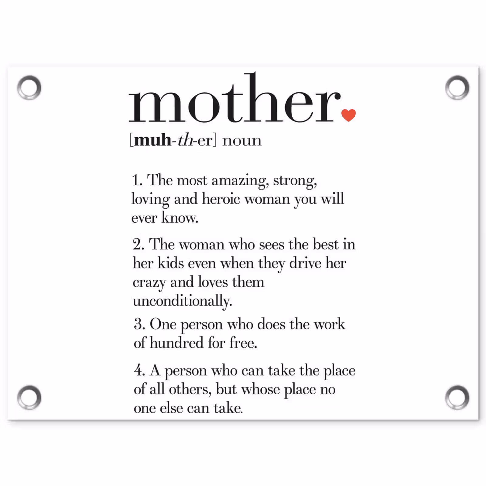 Tuinposter - Moeder definitie - Quotes - Mother - Spreuken — 1