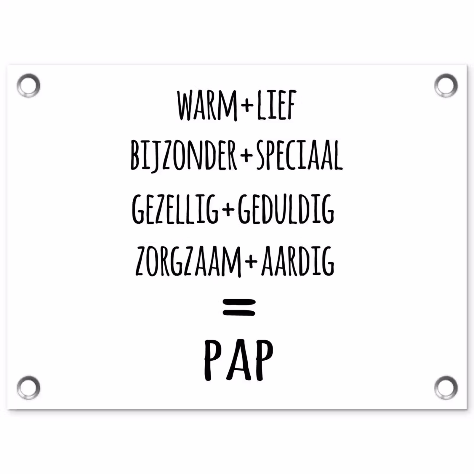 Tuinposter - Quotes - Pap definitie - Spreuken - Vader — 1