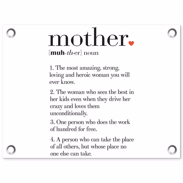 Tuinposter - Moeder definitie - Quotes - Mother - Spreuken — 1