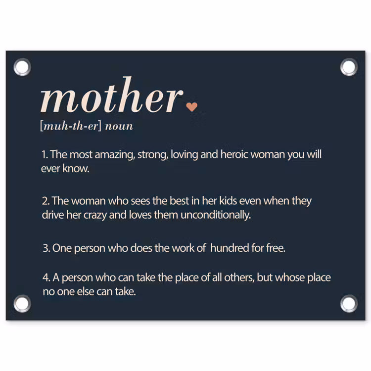 Tuinposter - Mama definitie - Mother - Quotes - Spreuken — 1