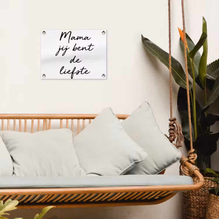 Tuinposter - Quotes - Mama jij bent de liefste - Moeder - Spreuken — 5