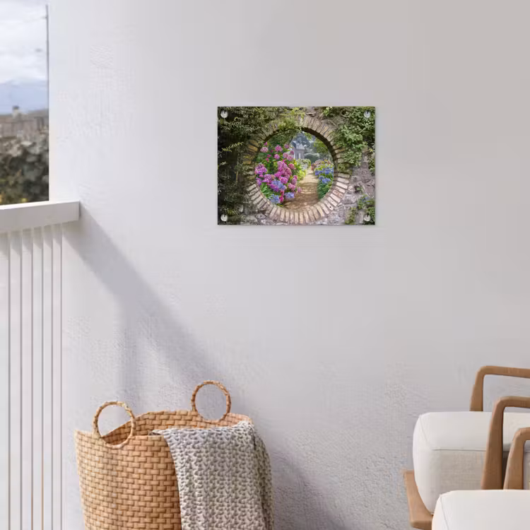 Tuinposter - Bloemrijke tuinpoort — 3