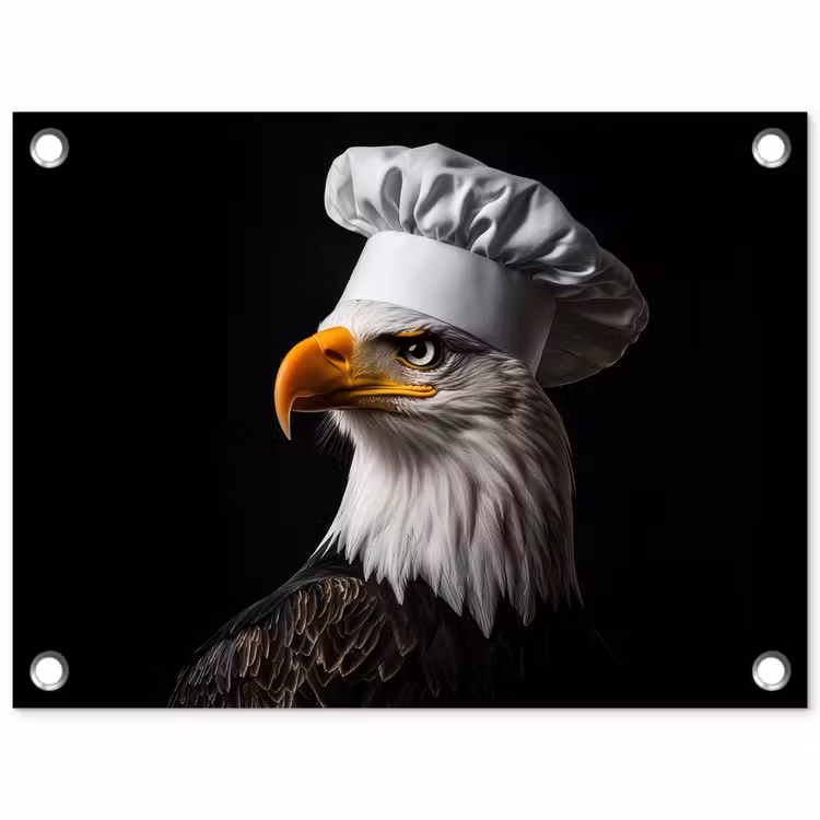 Tuinposter - Arend -Amerika - Koksmuts - Vogel - Stoer — 1