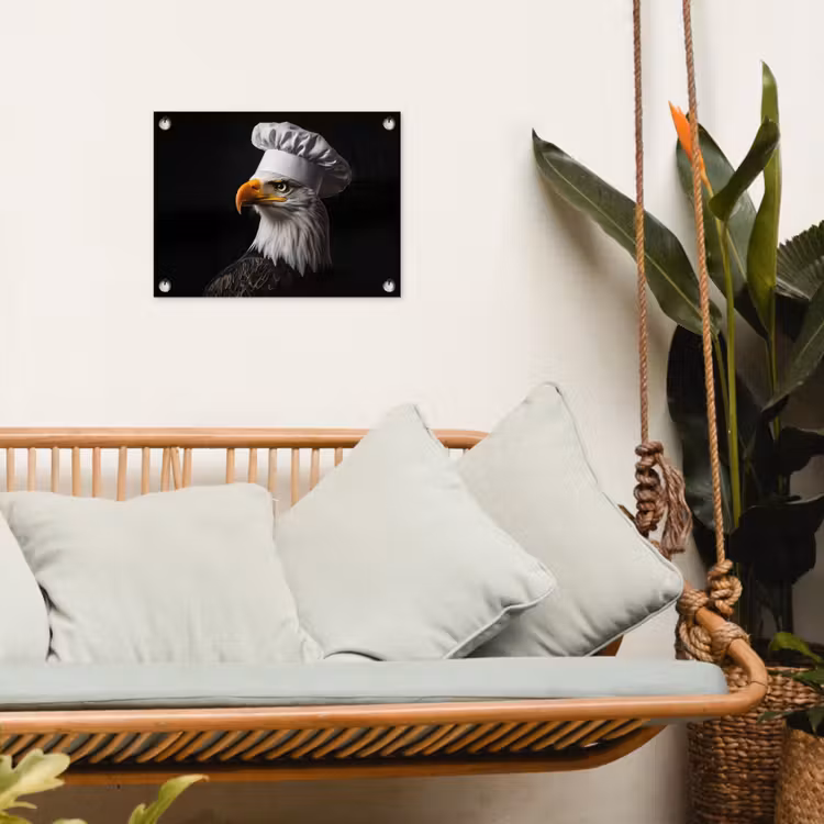 Tuinposter - Arend -Amerika - Koksmuts - Vogel - Stoer — 5