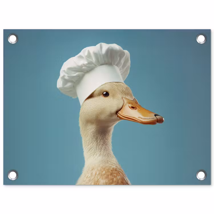 Tuinposter - Eend - Koksmuts - Cute - Vogel — 1
