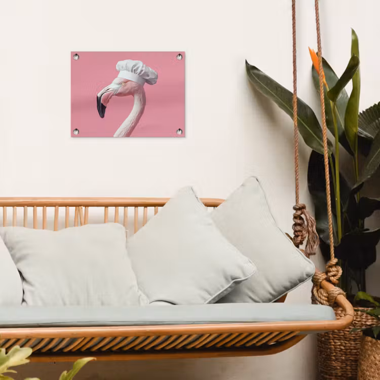 Tuinposter - Flamingo - Roze - Koksmuts - Vogel — 5
