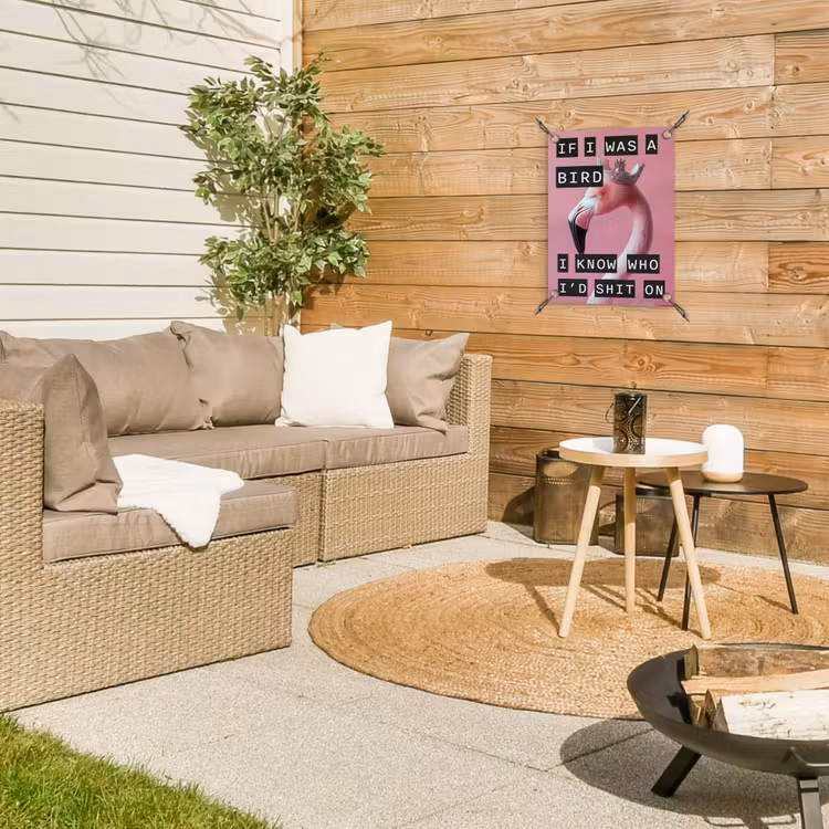 Tuinposter - Flamingo - Roze - Vogel - Decoratie — 4