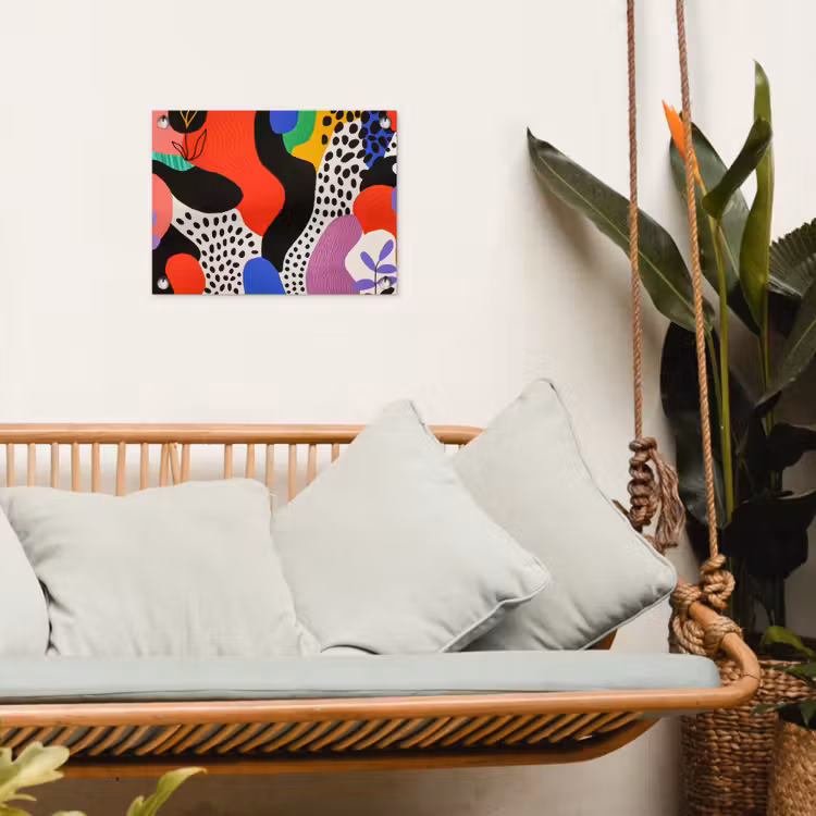 Tuinposter - Abstract - Vormen - Kleuren - Stippen — 5