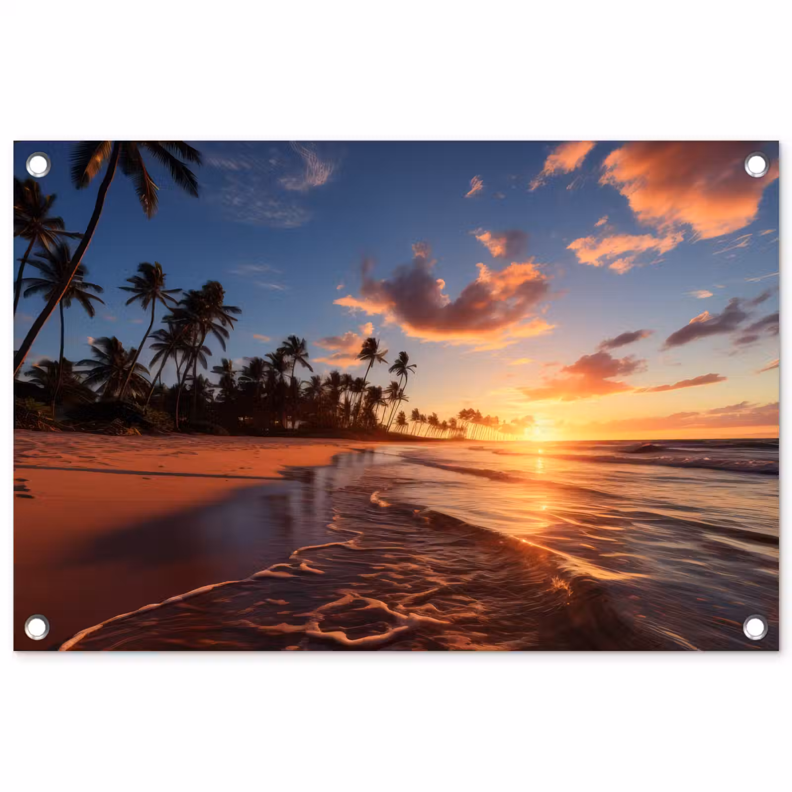 Tuinposter - Palmbomen bij Zonsondergang — 1