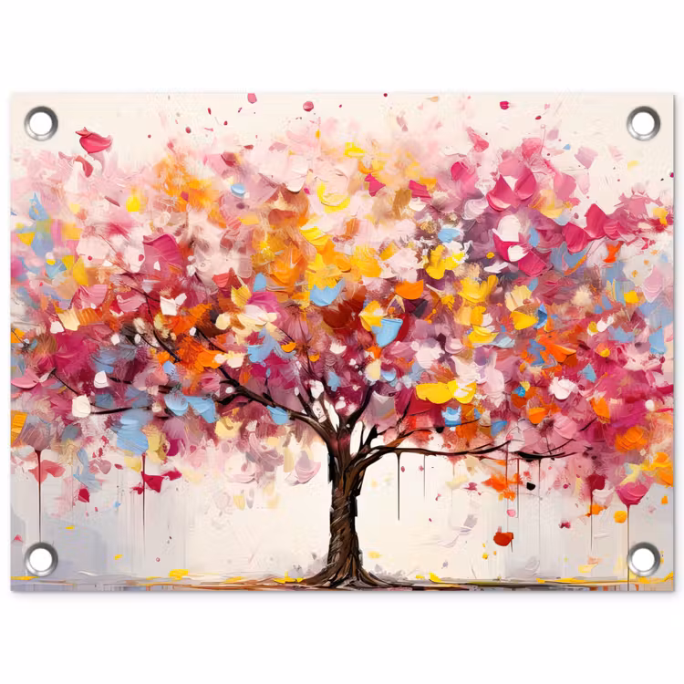 Tuinposter - Aquarel - Boom - Kunst - Abstract — 1