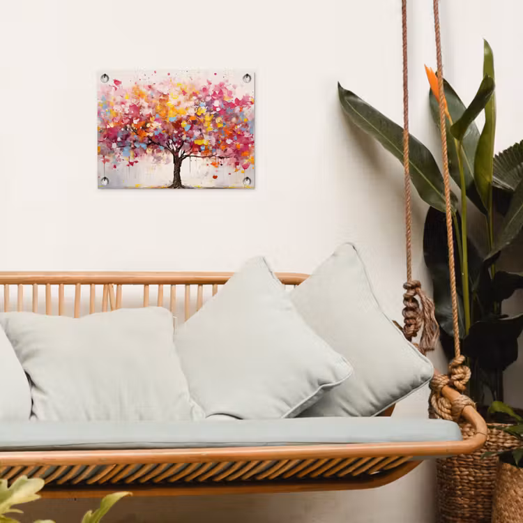 Tuinposter - Aquarel - Boom - Kunst - Abstract — 5