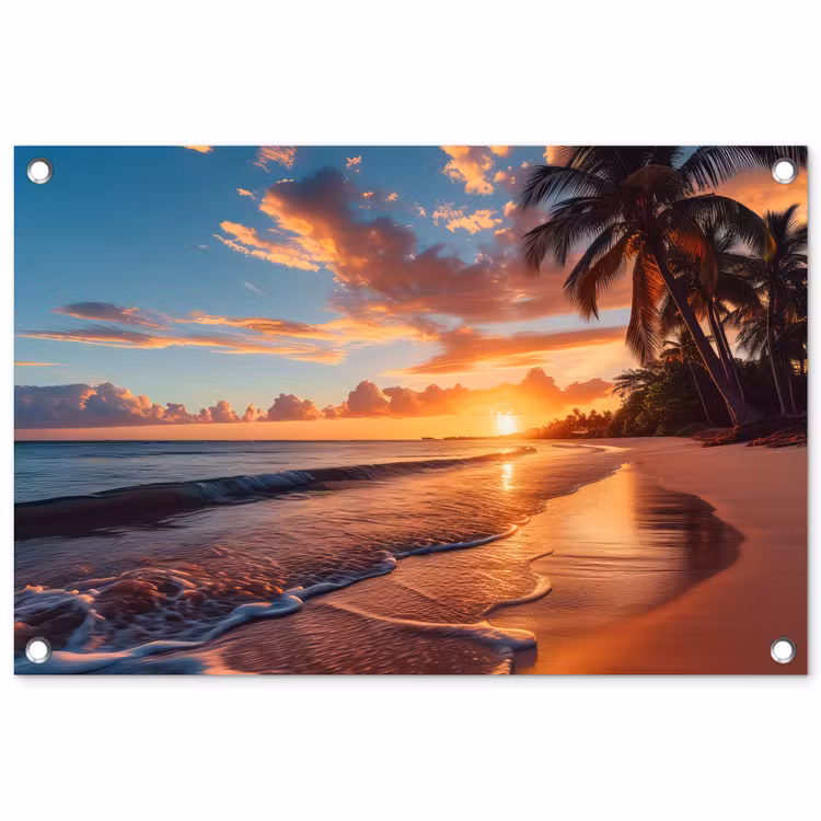 Tuinposter - Avondgloren aan Zee — 1