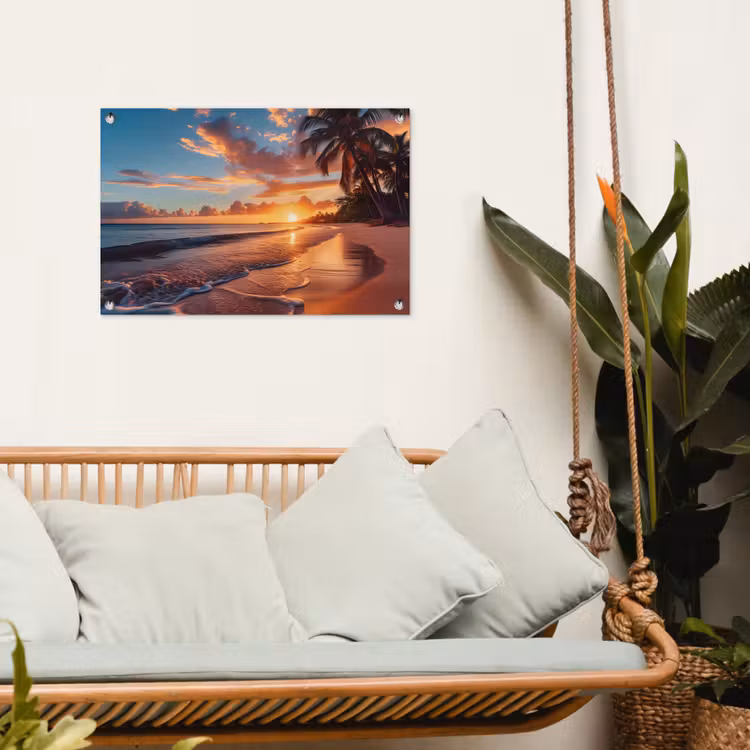 Tuinposter - Avondgloren aan Zee — 5