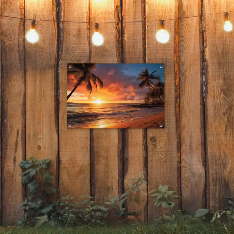 Tuinposter - Avondrood aan Zee — 2