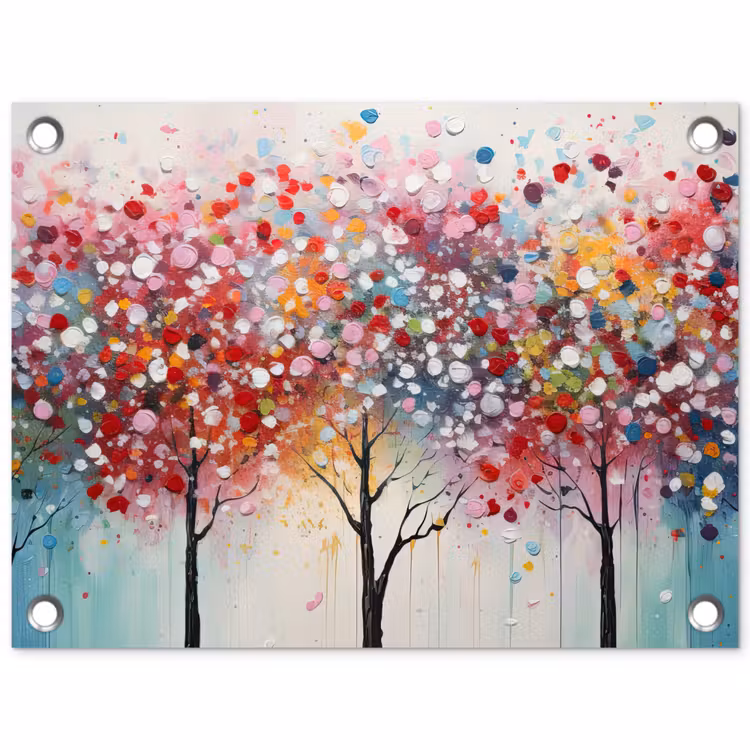 Tuinposter - Kunst - Bomen - Natuur - Acryl — 1