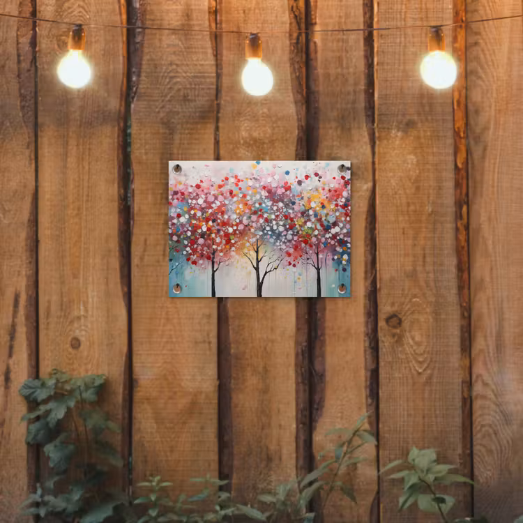 Tuinposter - Kunst - Bomen - Natuur - Acryl — 2